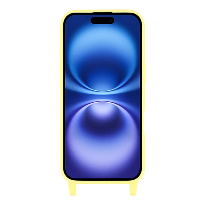 A-One Brand - iPhone 17 Mobilskal TPU med Hål för Rem - Gul