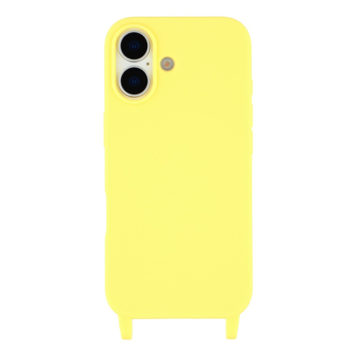 A-One Brand - iPhone 17 Mobilskal TPU med Hål för Rem - Gul