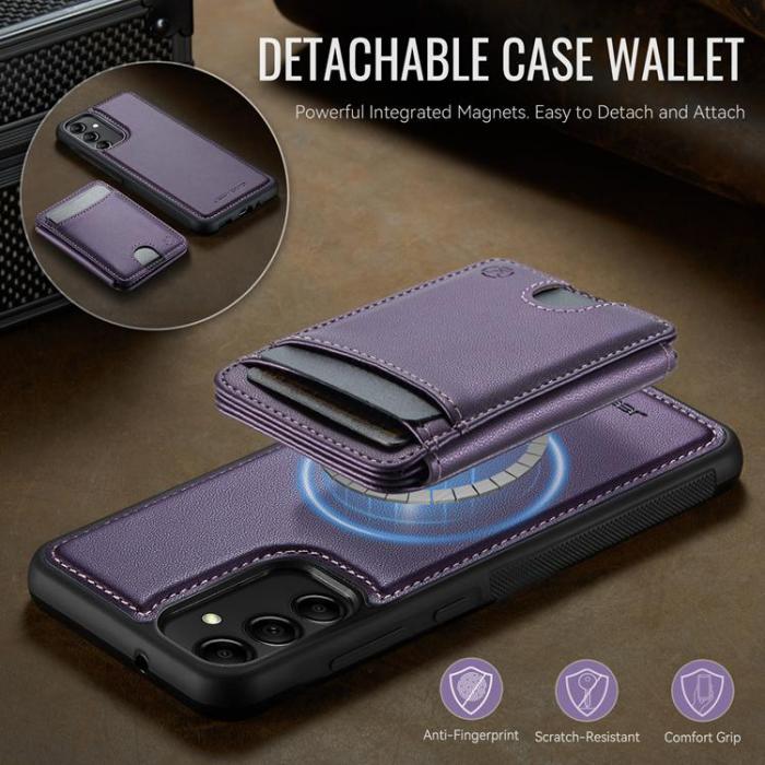 OEM - JEEHOOD Samsung Galaxy A34 5G Mobilskal KonstLäder - Lila