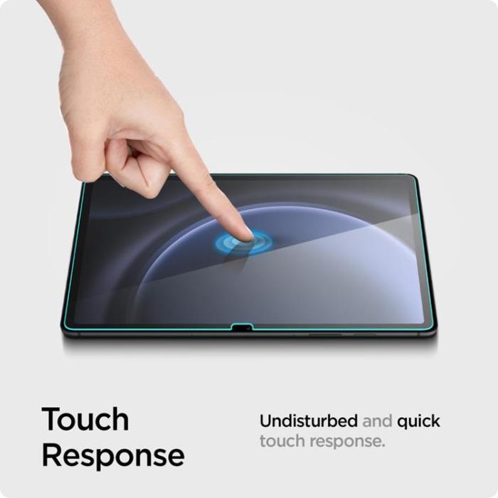 UTGATT - Spigen Galaxy Tab S9 FE Plus Härdat Glas Skärmskydd - Clear