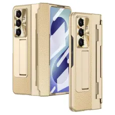 A-One Brand - Mobilskal F&ouml;r Galaxy Z Fold 8 med Sk&auml;rmskydd - Guld