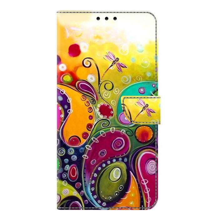 OEM - Samsung Galaxy A37 Plånboksfodral Konstläder - Färgglad Blomma