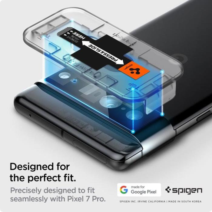 UTGATT1 - [2-Pack] Spigen Google Pixel 7 Pro Linsskydd Härdat Glas - Svart