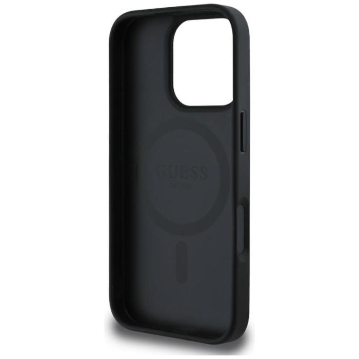 Guess - Guess iPhone 16 Pro Mobilskal MagSafe 4G Circle - Svart