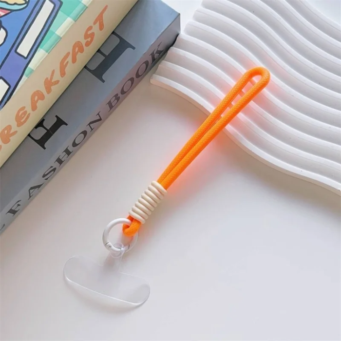 A-One Brand - iPhone 16 Plus Mobilskal MagSafe Lens Kickstand med Handrem - Orange