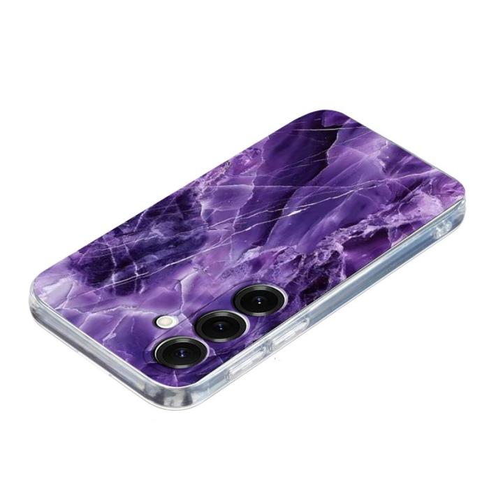 OEM - Mobilskal till Samsung Galaxy A37 Marmortryck Plast - Lila