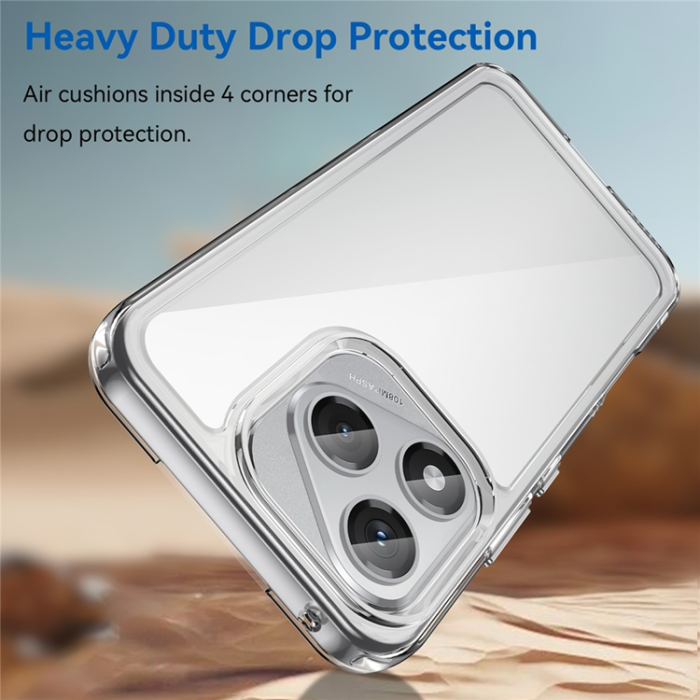 A-One Brand - Mobilskal till Honor X70i / 400 Lite 5G Skyddande klar - Transparent