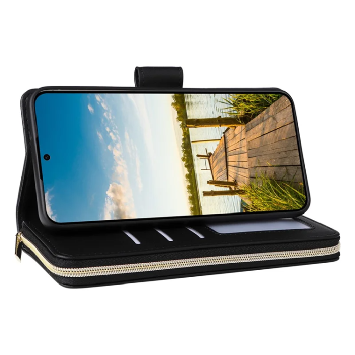 A-One Brand - Galaxy A17 / A26 Plånboksfodral Med Handledsrem - Svart