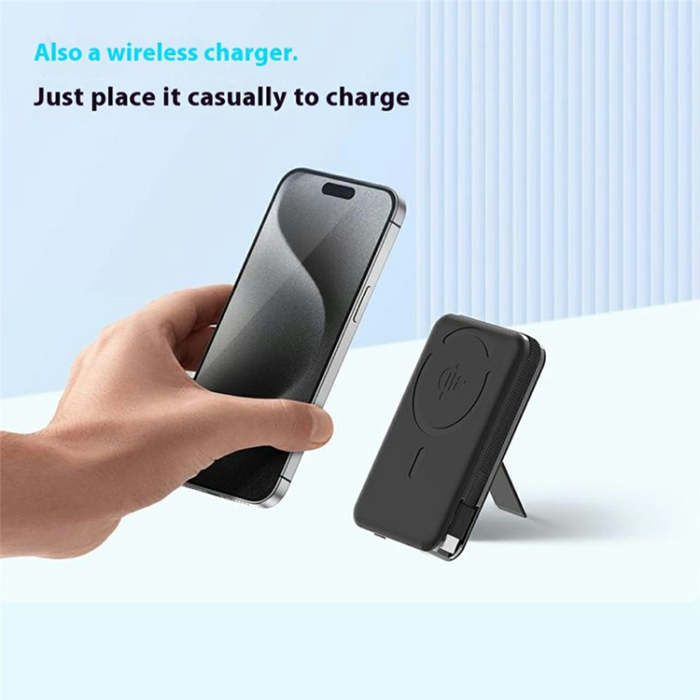 A-One Brand - Qi2 Trådlös Magnetisk Powerbank 10000mAh 35W USB-C Kabel