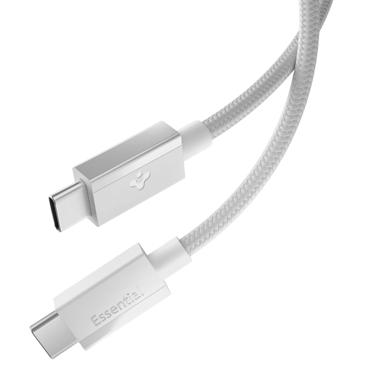 Spigen USB-C till USB-C Kabel EB6015CC Essential 1.5m 60W - Vit