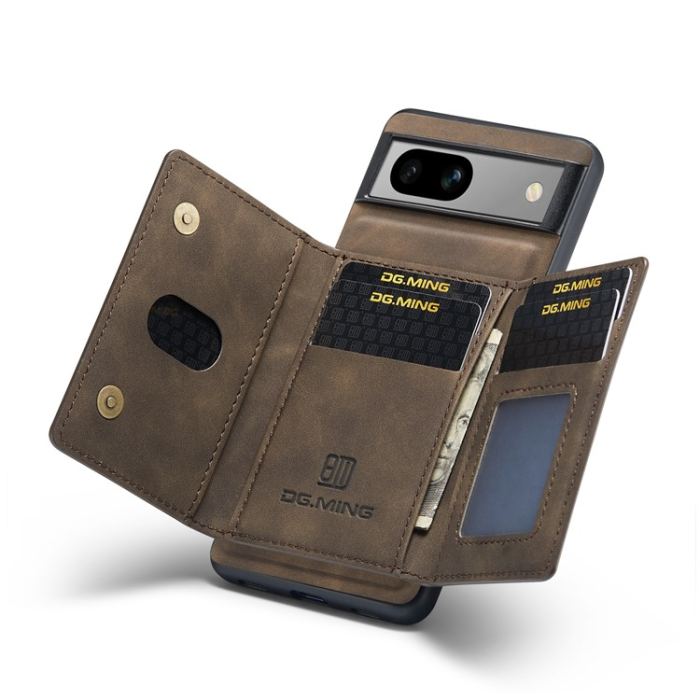 DG.MING - DG.MING Google Pixel 7A Plånboksfodral M2 2-in-1 - Coffee