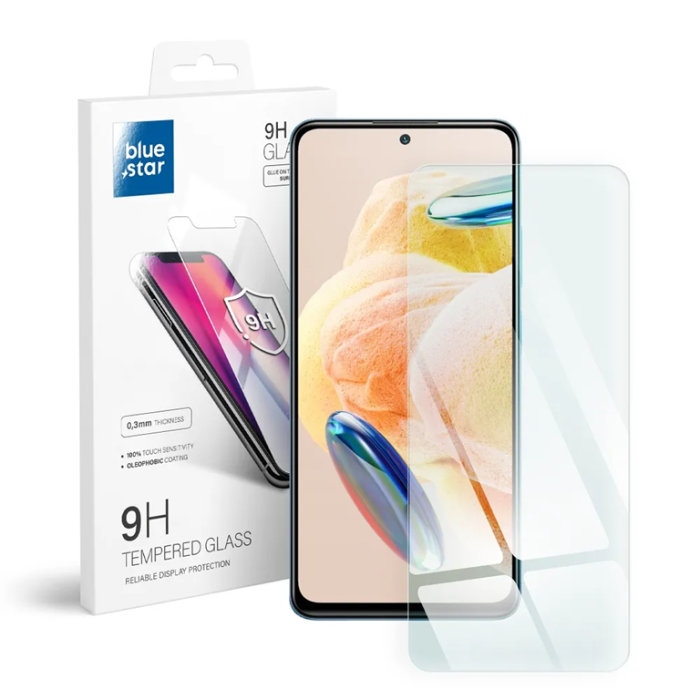 Blue Star - Blue Star Xiaomi Redmi Note 12 Pro Härdat Glas Skärmskydd