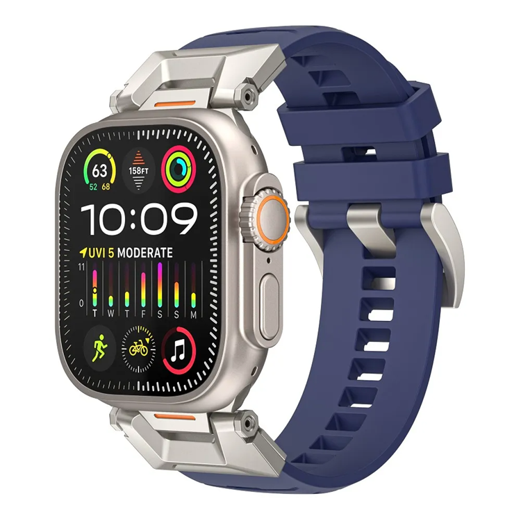 WIWU Apple Watch (42/44/45/49mm) Armband Urban - Marinblå | 5123 | AlltMobil