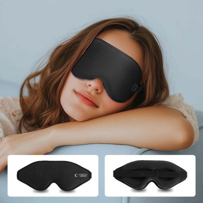 Tech-Protect - Tech-Protect Eyeshade Sömnmask - Matte Svart