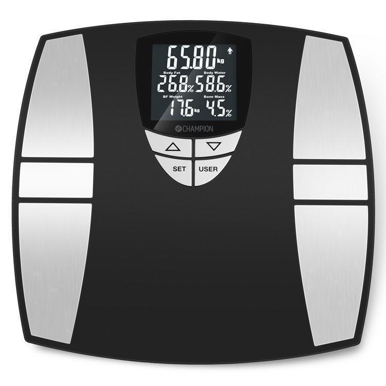 Champion Personvåg Body Fat PV310 - Svart/Silver