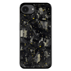 A-One Brand - iPhone 16e Mobilskal MagSafe Aramid Fiber Large Texture - Guld