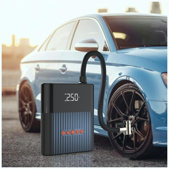 4smarts - 4smarts Starthjälp Powerbank 8800mAh med kompressor PitStop - Svart