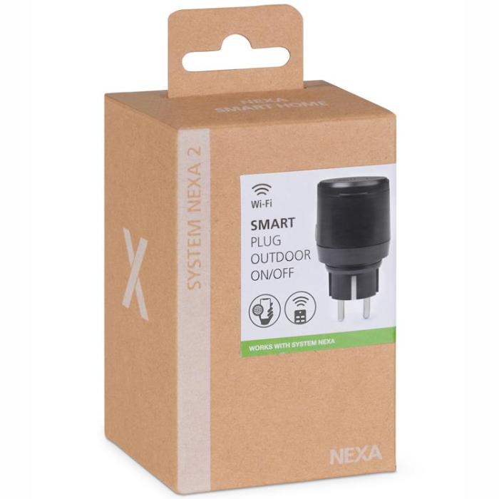 Nexa - Nexa WPO-01 Smart Plug Utomhus IP44 På/Av 3500W System Nexa 2 WiFi/433