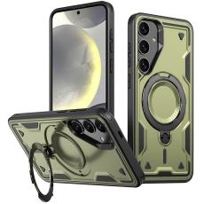 N/A - Mobilskal till Samsung Galaxy S24 FE Plast Milit&auml;rt Skydd - Olivgr&ouml;n