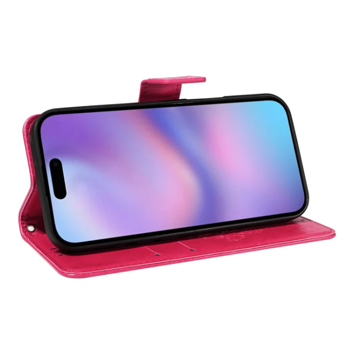 A-One Brand - iPhone 17 Plånboksfodral Tree Pattern - Rosa