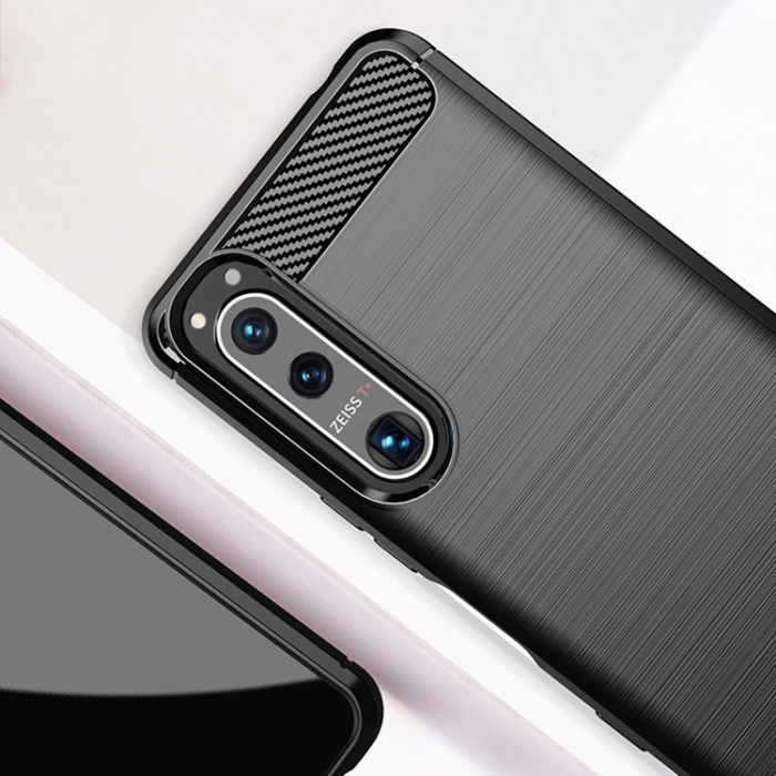 UTGATT1 - Sony Xperia 5 III Skal Carbon Flexible - Svart