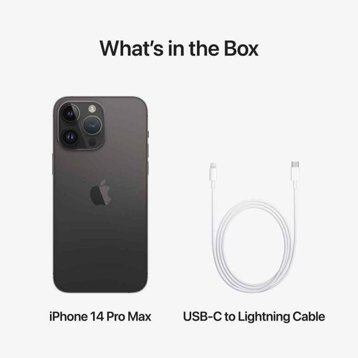 Apple - Apple iPhone 14 Pro Max - 6GB - 128GB - Rymdsvart