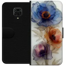 Gustaf - Pl&aring;nboksfodral till Xiaomi Redmi Note 9S med Silkesblommor