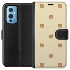 iSecrets - Pl&aring;nboksfodral till OnePlus 9 med Bj&ouml;rnm&ouml;nster