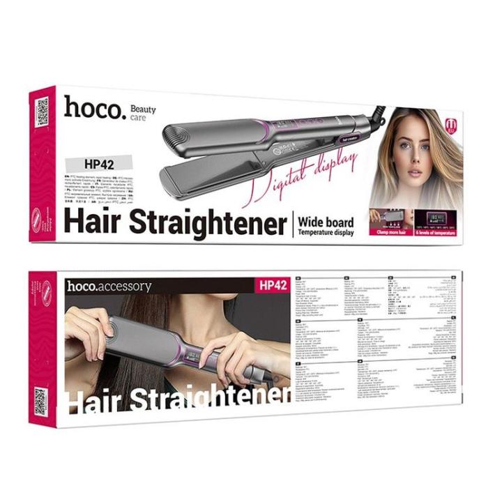 Hoco - Hoco Hair Plattång Med Display - Grå
