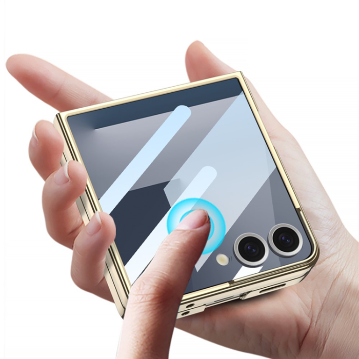 GKK - GKK Galaxy Z Flip 7 Mobilskal Kickstand - Transparent