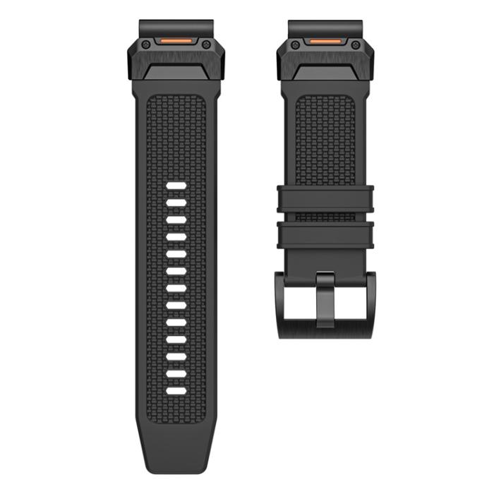 A-One Brand - Garmin Fenix 8 (47mm) Armband Silikon - Svart