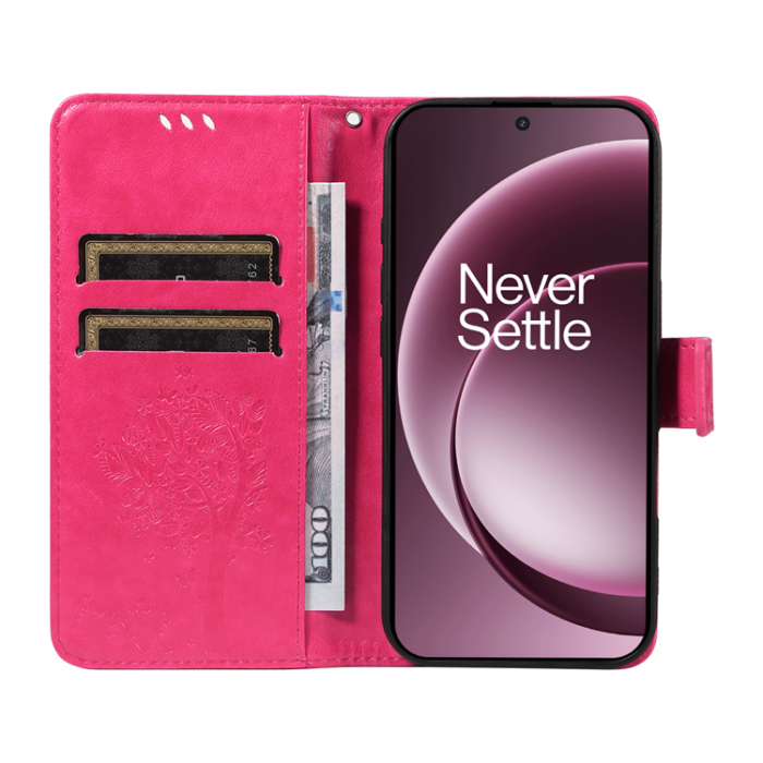 A-One Brand - OnePlus 15 5G Plånboksfodral Cat Tree Pattern Konstläder