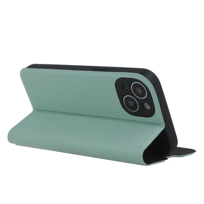 OEM - iPhone 16 Plus Plånboksfodral Smart Soft - Ljusgrön