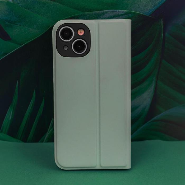 OEM - iPhone 16 Plus Plånboksfodral Smart Soft - Ljusgrön