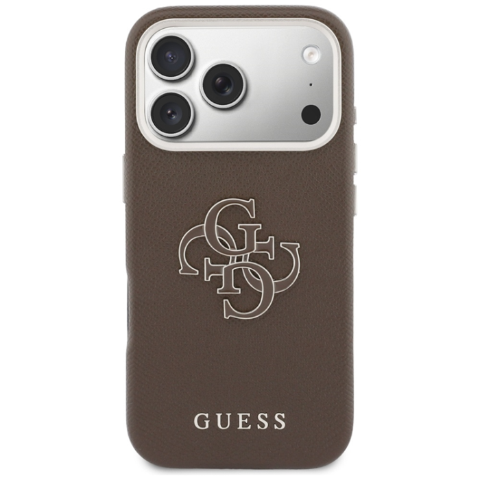 Guess - Guess Mobilskal iPhone 17 Pro FW Resin Logo - Brun