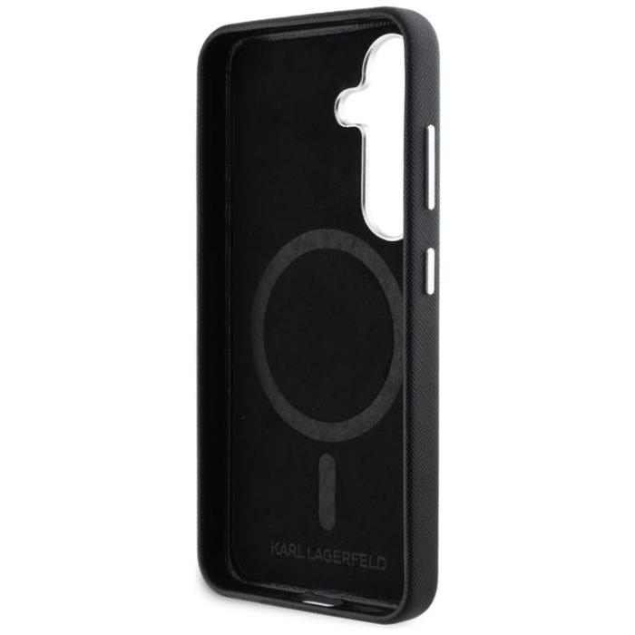 KARL LAGERFELD - Karl Lagerfeld Galaxy S25 Mobilskal MagSafe Saffiano Full Wrapped - Svart