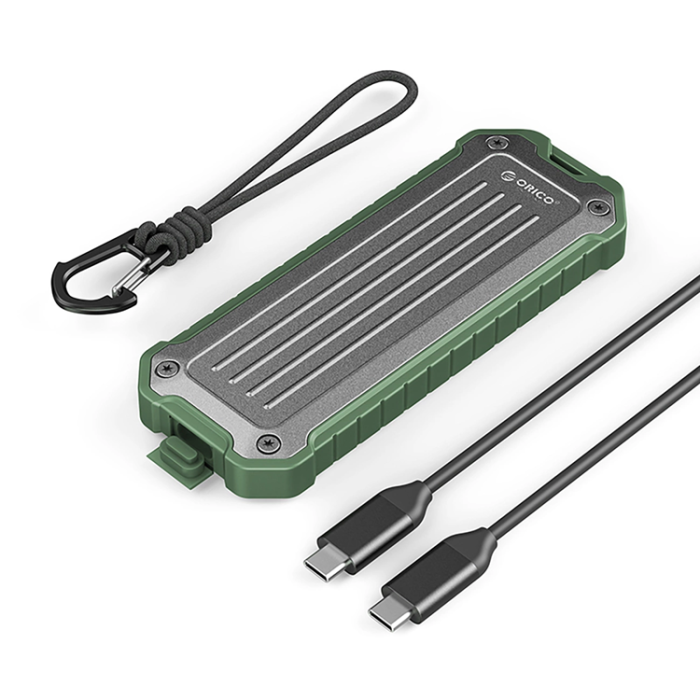 ORICO - Orico Diskfack M.2 NVMe/SATA SSD USB-C 3.2 - Grön