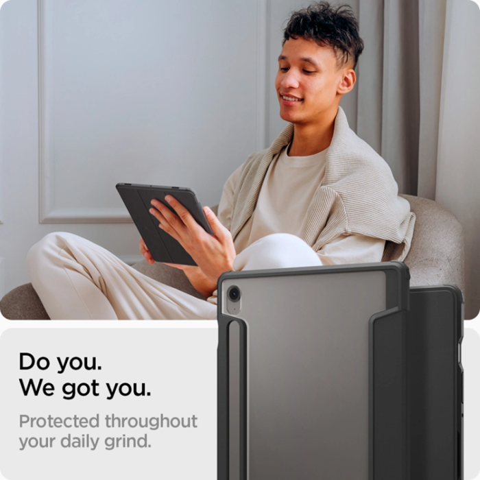 Spigen - Spigen Galaxy Tab S9/S10 FE Fodral Ultra Hybrid - Svart