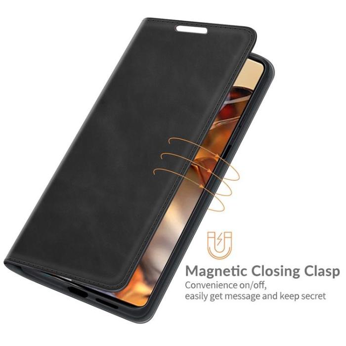 A-One Brand - Skin Touch Läder Fodral Xiaomi 11T / 11T Pro - Svart
