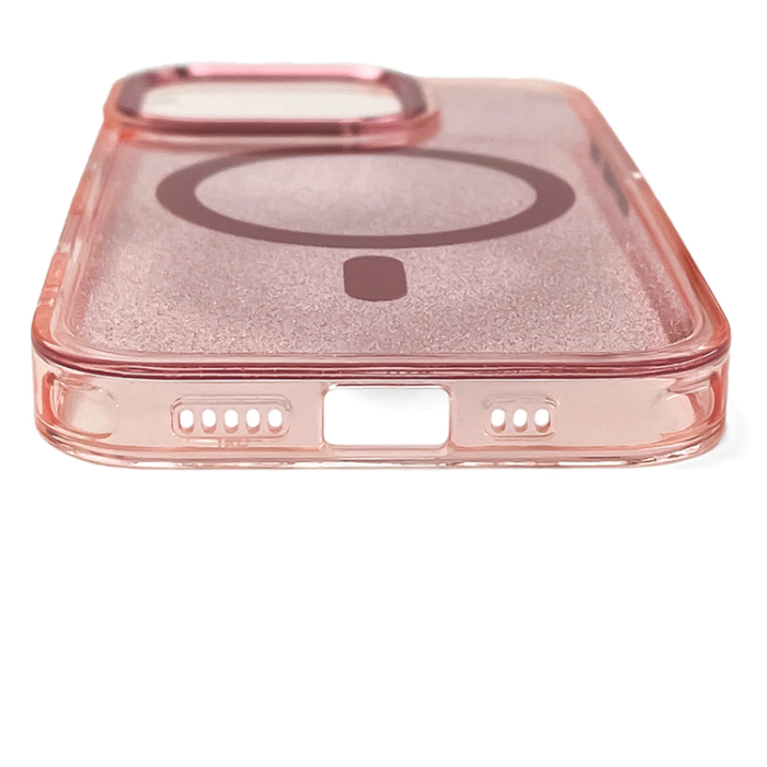 A-One Brand - iPhone 17 Pro Mobilskal MagSafe Glitter - Rosa