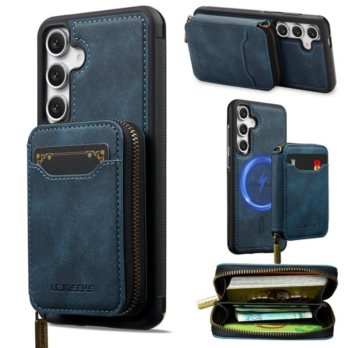 LC.imeeke - LC.IMEEKE Plånboksfodral för Samsung Galaxy S26 Magnetiskt PC + TPU - Blå