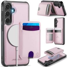 JEEHOOD - JEEHOOD Mobilskal f&ouml;r Samsung Galaxy S26 Magnetiskt Konstl&auml;der - Rosa