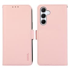 ABEEL - ABEEL Samsung Galaxy S23 FE Pl&aring;nboksfodral RFID-Skydd Konstl&auml;der Rosa