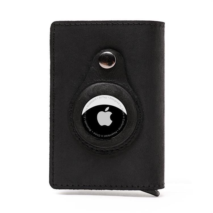 Korthållare i läder Airtag - Svart | 2353 | AlltMobil