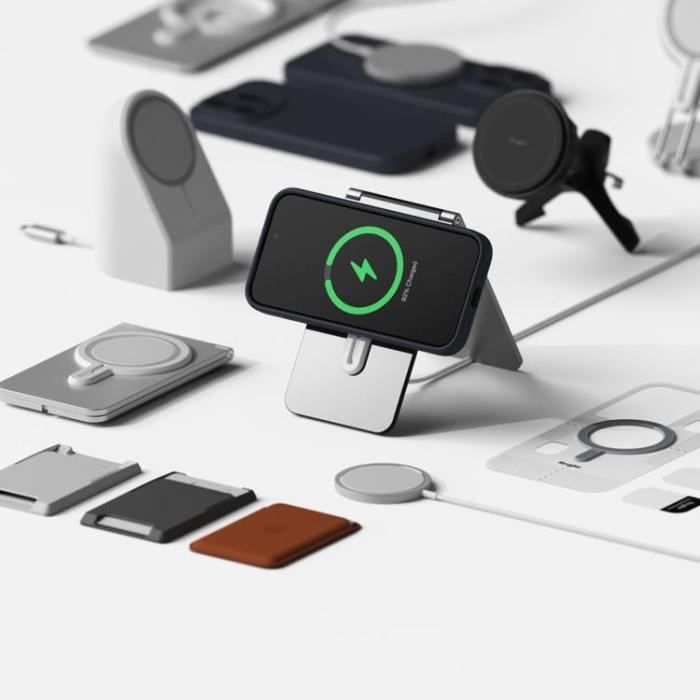 Ringke - Ringke iPhone 15 Pro Mobilskal Magsafe Silikon - Marinblå