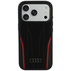 Audi - Audi Mobilskal F&ouml;r iPhone 18 Pro/17 Pro Magsafe R8 &Auml;kta l&auml;der - R&ouml;d