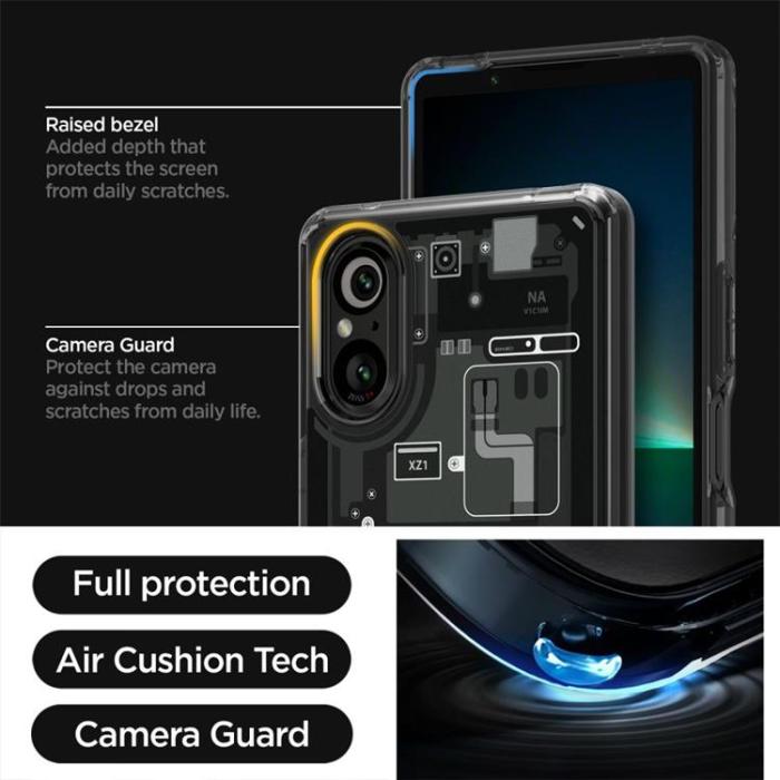 UTGATT - Spigen Sony Xperia 5 V Mobilskal Ultra Hybrid Zero One