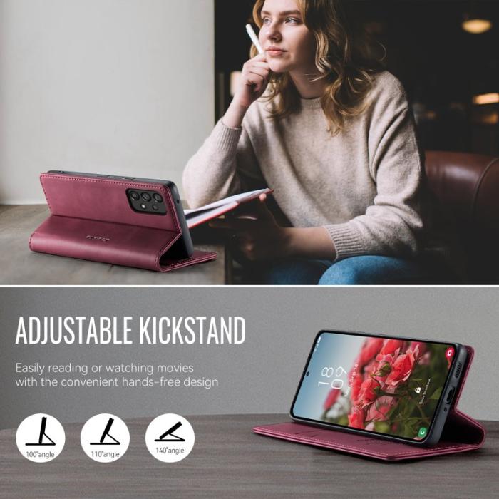 Caseme - CASEME 033 Fodral till Samsung Galaxy A53 5G i röd Konstläder