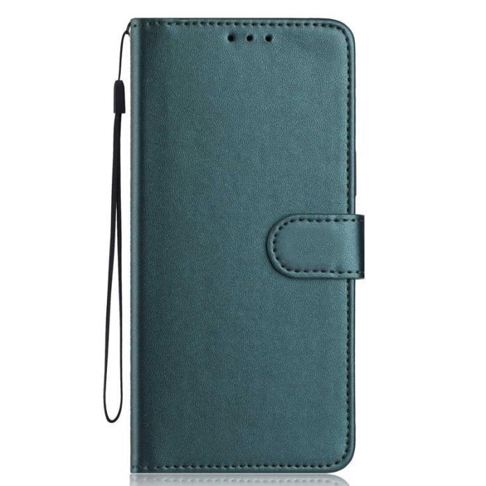 OEM - Samsung Galaxy S26 Plus Plånboksfodral med Rem Flera Kortfack Konstläder - Grön