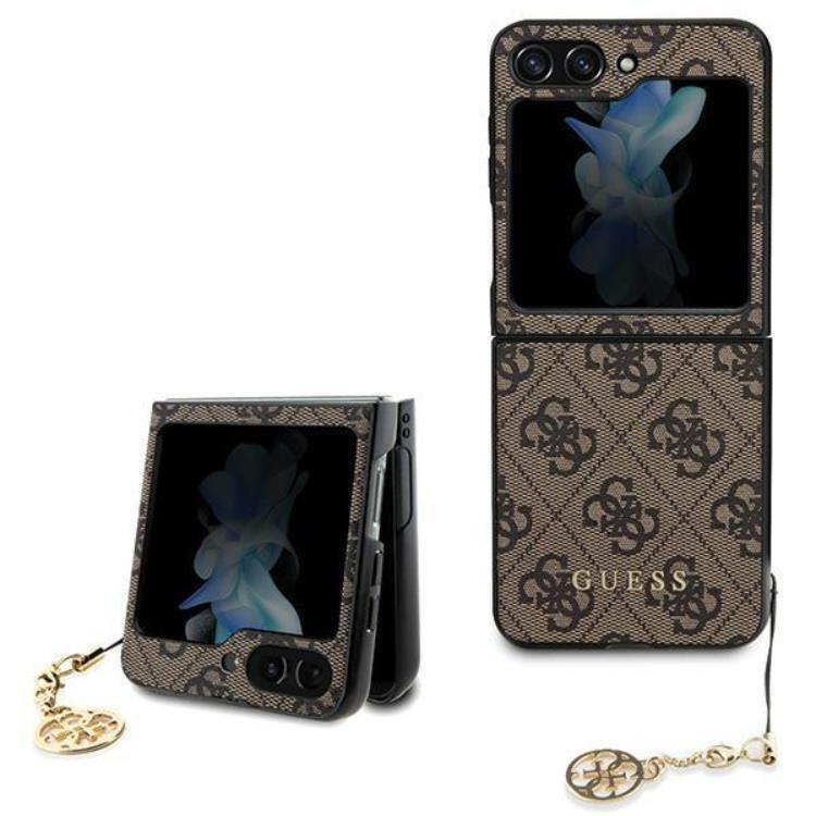 Guess Mobilskal till Galaxy Z Flip 5 Charms Collection - Brun